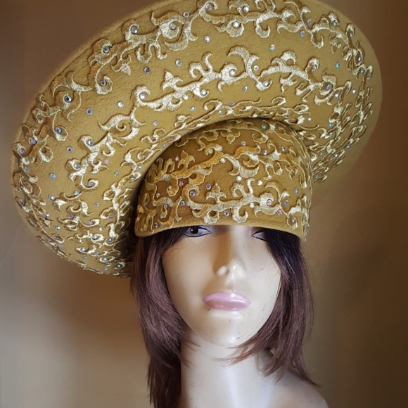 george zamaul Accessories - COUTURE  DERBY RARE  GEORGE ZAMAUL  HAT